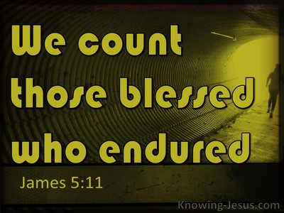 James 5:11 We Count Them Blessed Who Endure (sage)